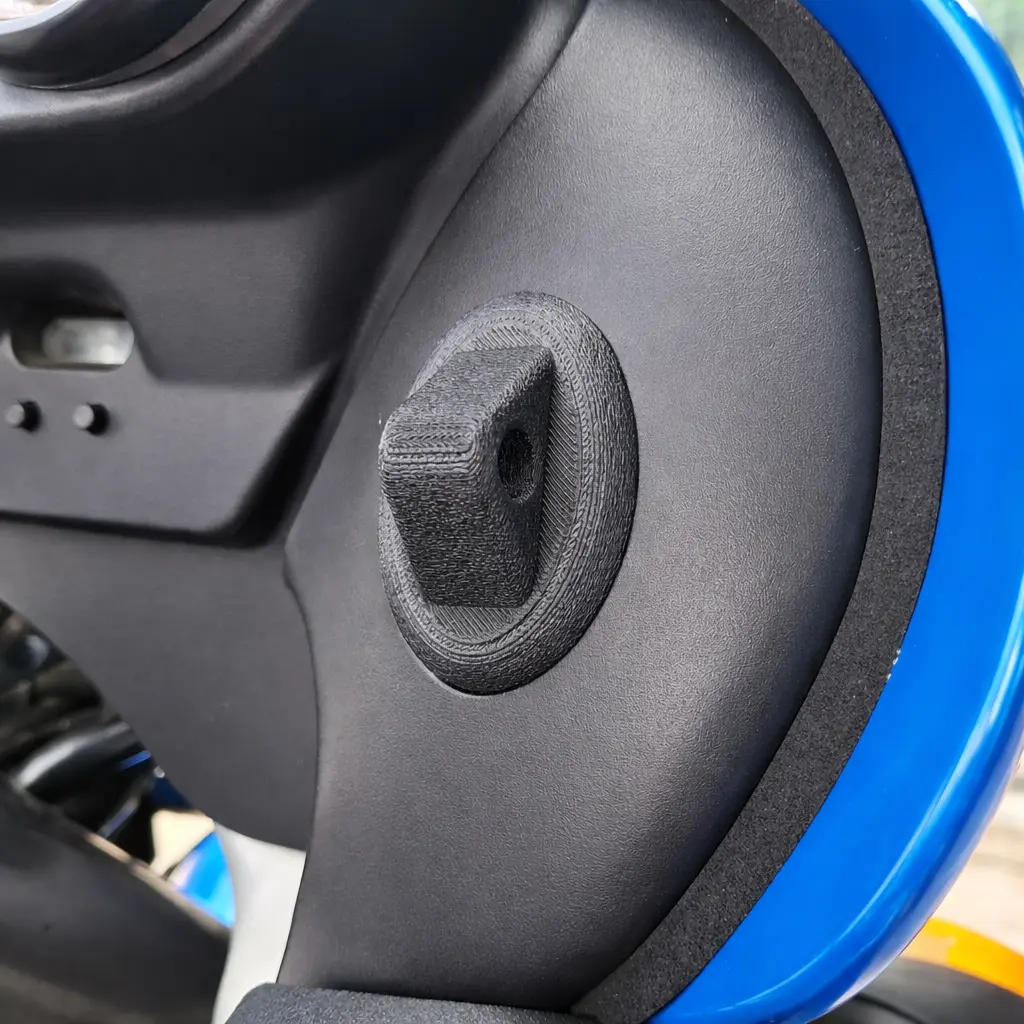 Triumph Tiger 955i 855i coolant reservoir cover fitment