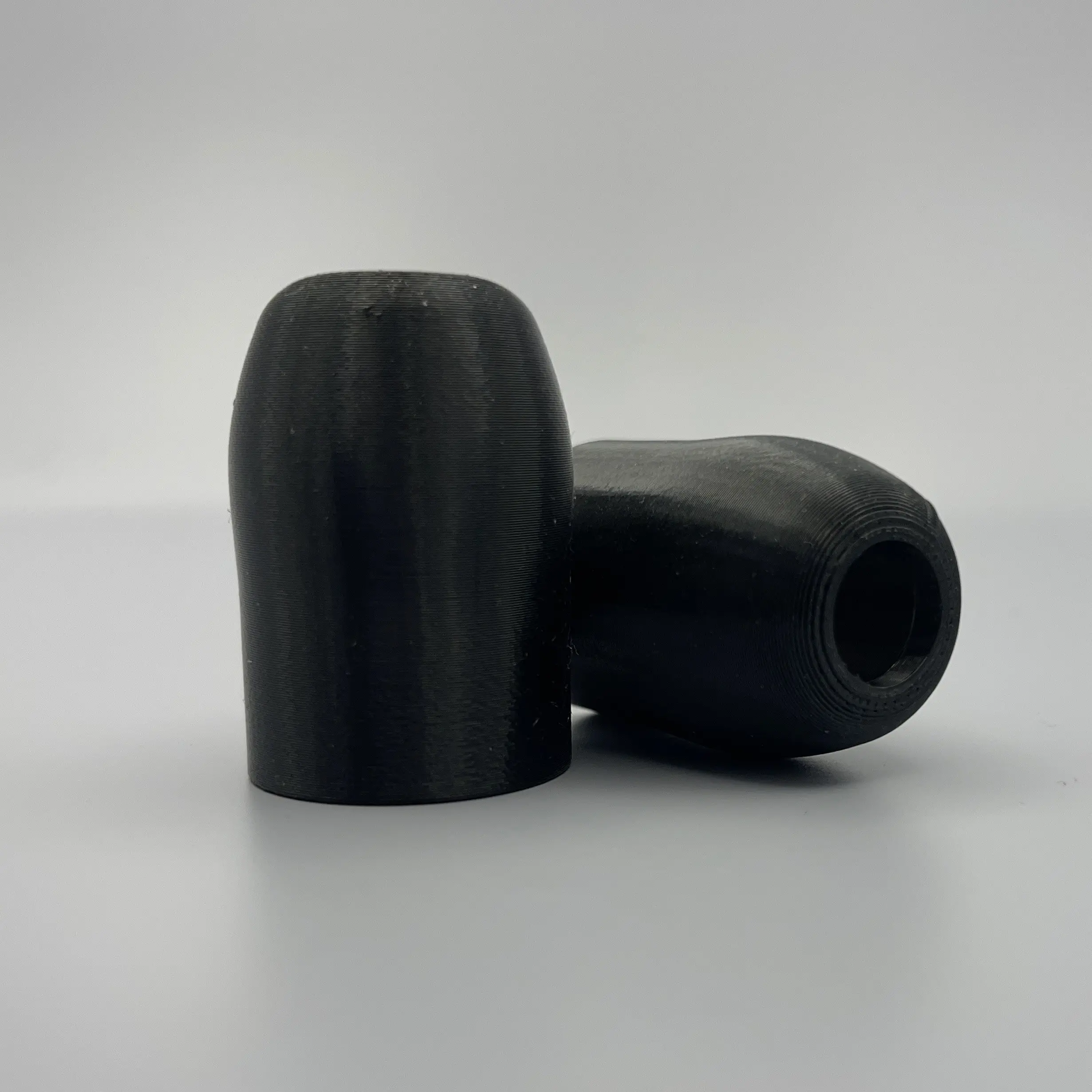 Black Triumph mirror stem boot TPU replacement