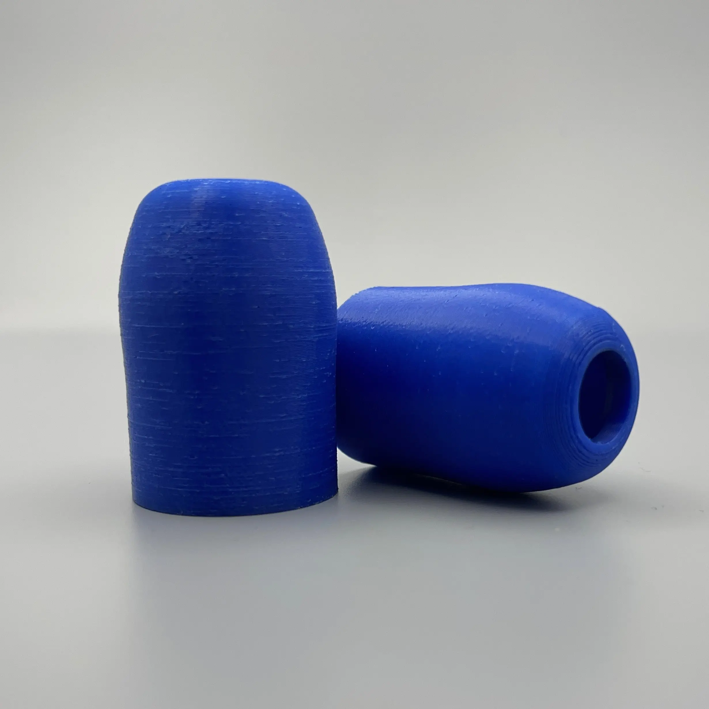 Blue Triumph mirror stem boot TPU replacement