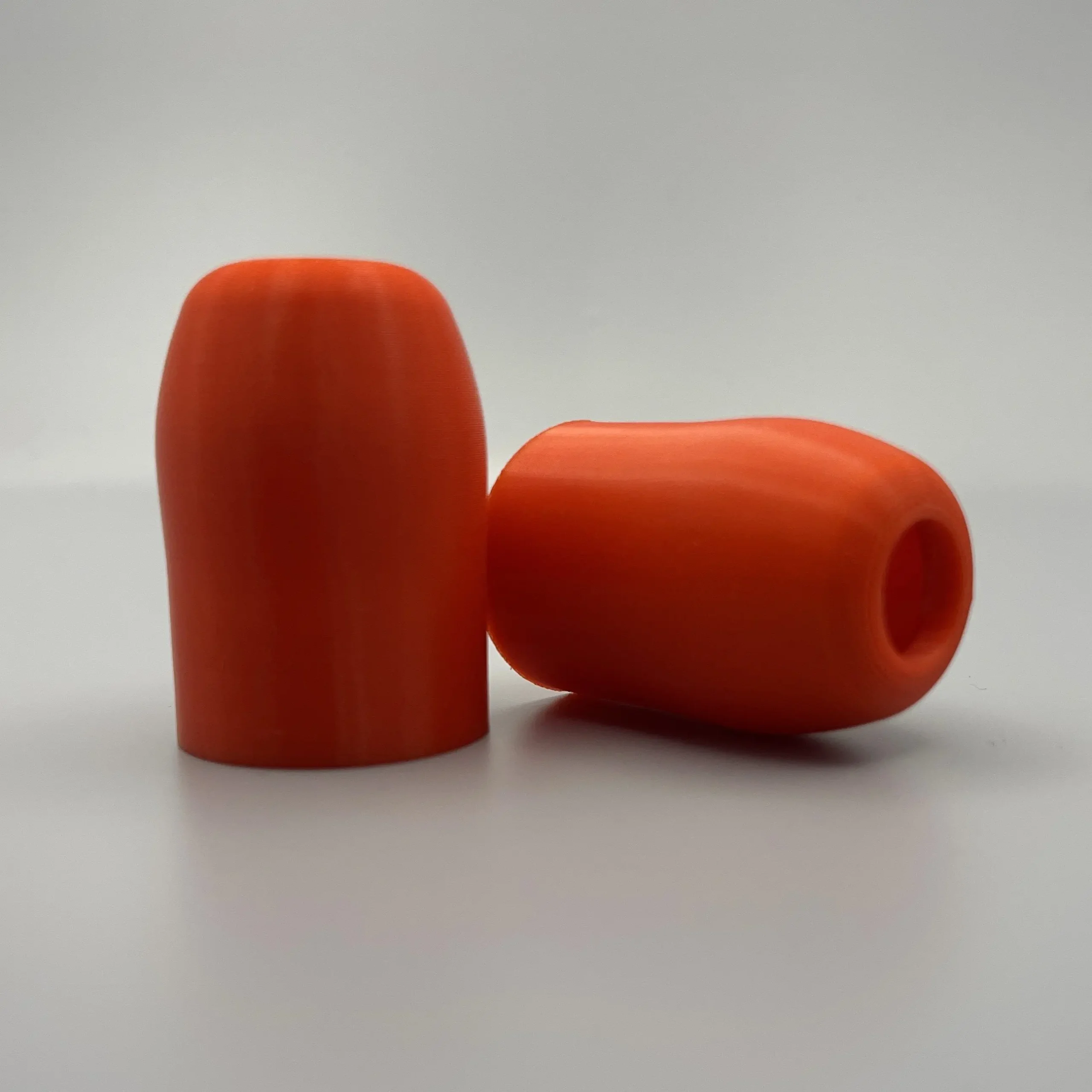 Red Triumph mirror stem boot TPU replacement