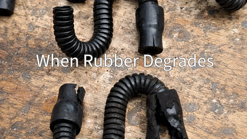 When rubber degrades