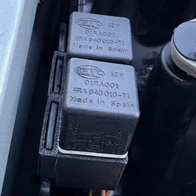 Replacement relay holders installed on Triumph motorcycle wiring harness replacing part T2500259